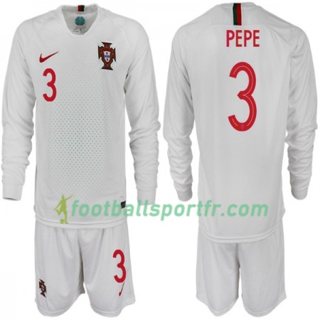 Tenue Portugal PEPE 3 Enfant Extérieur Coupe du monde 2018 Maillot de Foot ML
